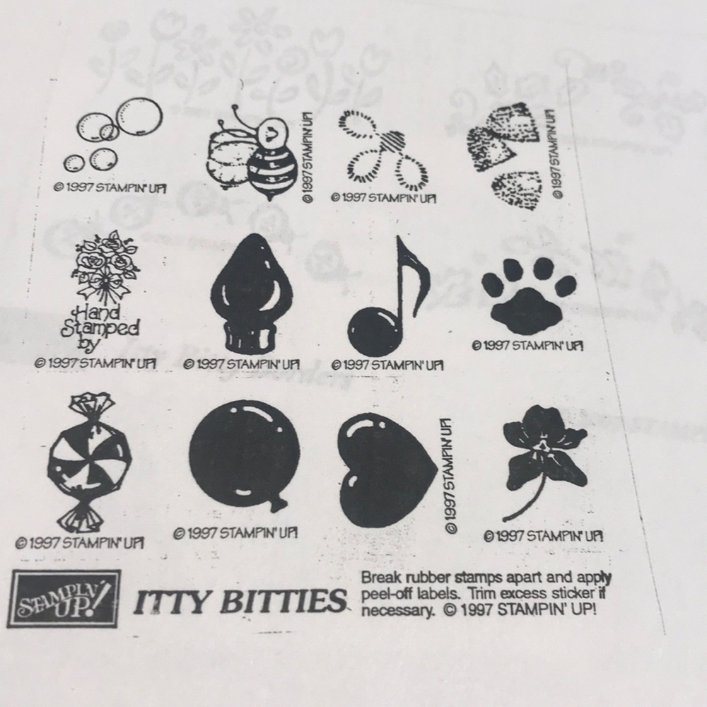 Stampin up. Itty bitties 1997